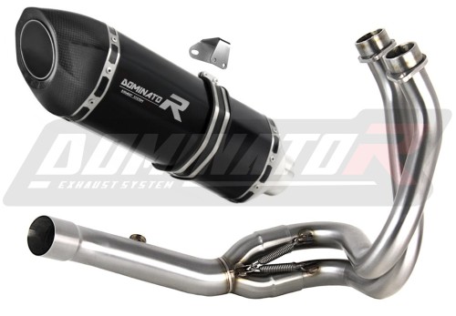 komplette Auspuffanlage mit Schalldämpfer DOMINATOR Full System HP5 schwarz passend für Kawasaki ER 6 N / F 2012  2016