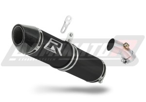 Kawasaki ER - 6 N / F 650 2009 - 2011 Schalldämpfer Auspuff HP2 SCHWARZ + dB killer