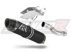Kawasaki ZX6R 636 2007 - 2008 Schalldämpfer Auspuff HP2 SCHWARZ + dB killer