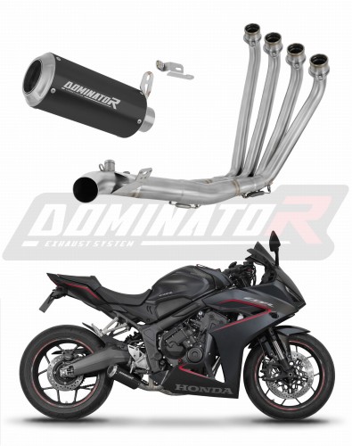 komplette Auspuffanlage mit Schalldämpfer DOMINATOR Full System GP schwarz passend für Honda CBR 650 R / EClutch 2024  2025 6