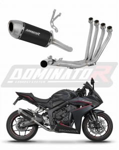Honda CBR 650 R / E-Clutch 2024 - 2025 Full Exhaust System Collector Silencer S6 BLACK + dB killer