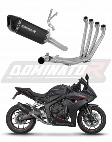 komplette Auspuffanlage mit Schalldämpfer DOMINATOR Full System HP6 schwarz passend für Honda CB 650 R / EClutch 2024  2025 6