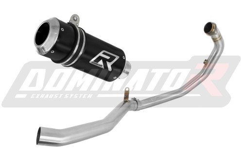 kompletny układ wydechowy z tłumikiem DOMINATOR Full System GP CZARNY pasujący do motocykla Husqvarna Vitpilen 401 2020 - 2023