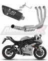 komplette Auspuffanlage mit Schalldämpfer DOMINATOR Full System HP8 schwarz passend für CF MOTO 675 SRR 2024  2026