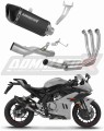 komplette Auspuffanlage mit Schalldämpfer DOMINATOR Full System HP6 schwarz passend für CF MOTO 675 SRR 2024  2026