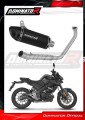 complete exhaust system with muffler DOMINATOR Full System HP8 BLACK fits to Yamaha MT 125 2020  2