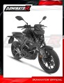 complete exhaust system with muffler DOMINATOR Full System HP8 BLACK fits to Yamaha MT 125 2024  2026 6