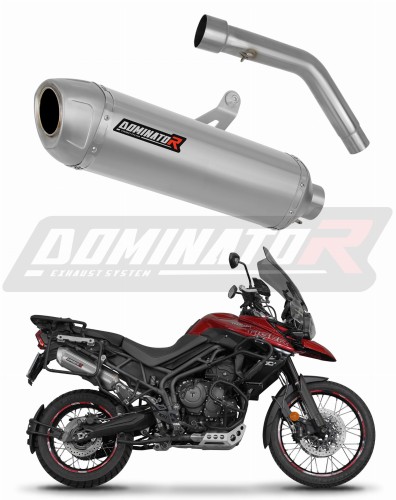 Auspuff Schalldämpfer DOMINATOR S6 passend für Triumph Tiger 800 XCA 2018  2020