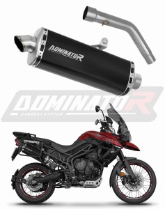 Triumph Tiger 800 XCA 2018 - 2020 Schalldämpfer Auspuff P7 SCHWARZ + dB killer
