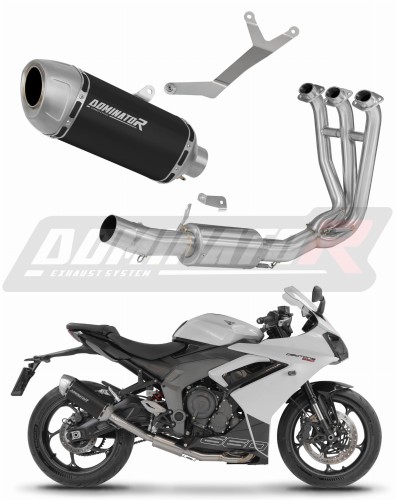 Auspuff Schalldämpfer DOMINATOR S6 schwarz passend für Triumph Daytona 660 2024  2026