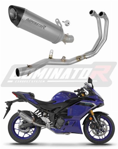 komplette Auspuffanlage mit Schalldämpfer DOMINATOR Full System Titan HP8 passend für Yamaha YZFR3 2025  2026
