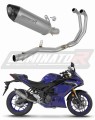kompletny układ wydechowy z tłumikiem DOMINATOR Full System Tytanowy HP8 pasujący do motocykla Yamaha YZF-R3 2019 - 2024