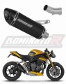 Auspuff Schalldämpfer DOMINATOR HP8 schwarz passend für Triumph Speed Triple 1200 RS / RR 2021  2024