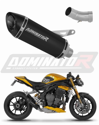 Auspuff Schalldämpfer DOMINATOR HP8 schwarz passend für Triumph Speed Triple 1200 RS / RR 2021  2024