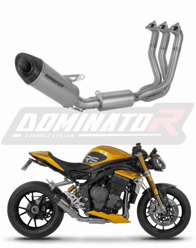 komplette Auspuffanlage mit Schalldämpfer DOMINATOR Full System Titan HP8 passend für Triumph Speed Triple 1200 RS / RR 2021  2024