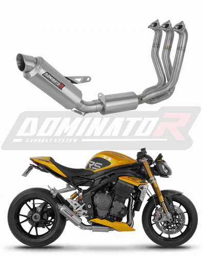 kompletny układ wydechowy z tłumikiem DOMINATOR Full System GPF pasujący do motocykla Triumph Speed Triple 1200 RS / RR 2021 - 2024
