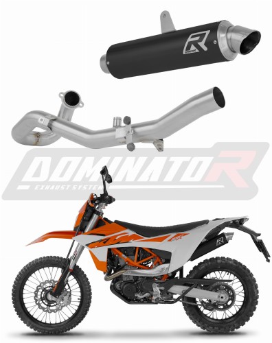 kompletny układ wydechowy z tłumikiem DOMINATOR Full System GPF CZARNY pasujący do motocykla KTM 690 Enduro R 2026