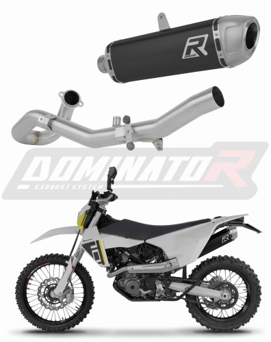 kompletny układ wydechowy z tłumikiem DOMINATOR Full System S6 CZARNY pasujący do motocykla Husqvarna 701 Supermoto SM 2026