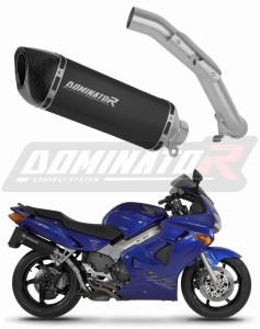 Honda VFR 800 Fi 1998 - 2001 Schalldämpfer Auspuff HP6 SCHWARZ + dB killer