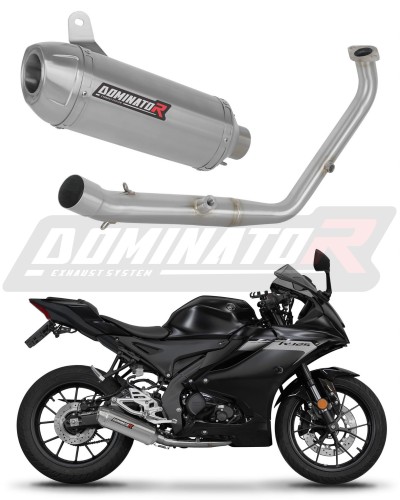 kompletny układ wydechowy z tłumikiem DOMINATOR Full System S3 pasujący do motocykla Yamaha YZF R125 2024 - 2026