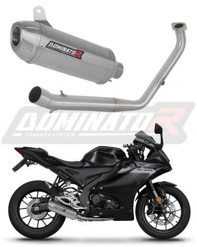 kompletny układ wydechowy z tłumikiem DOMINATOR Full System S3 pasujący do motocykla Yamaha YZF R125 2021 - 2024