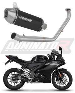 Yamaha YZF R125 2021 - 2024 (Euro 5) Auspuffanlagen Schalldämpfer S3 SCHWARZ + dB killer