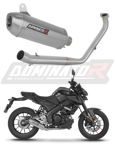 komplette Auspuffanlage mit Schalldämpfer DOMINATOR Full System S3 passend für Yamaha MT 125 2021  2024