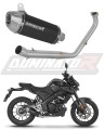 kompletny układ wydechowy z tłumikiem DOMINATOR Full System S3 CZARNY pasujący do motocykla Yamaha MT 125 2021 - 2024