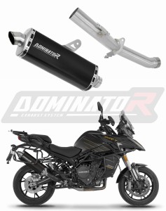 QJMOTOR SRT 900 S / SX 2025 - 2026 Schalldämpfer Auspuff P7 SCHWARZ + dB killer