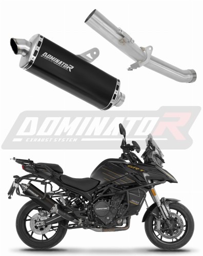 Auspuff Schalldämpfer DOMINATOR P7 schwarz passend für QJMOTOR SRT 900 S / SX 2025  2026