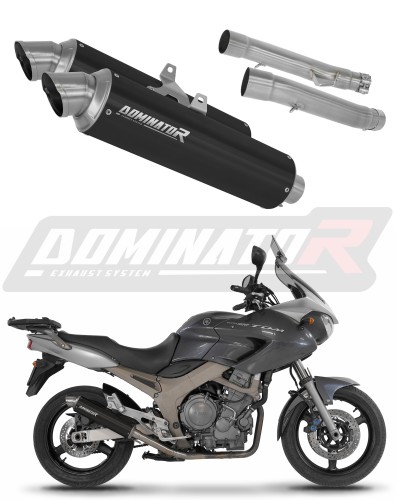 Auspuff Schalldämpfer DOMINATOR GPF schwarz passend für Yamaha TDM 900 2002  2013