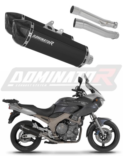 Auspuff Schalldämpfer DOMINATOR HP1 schwarz passend für Yamaha TDM 900 2002  2013