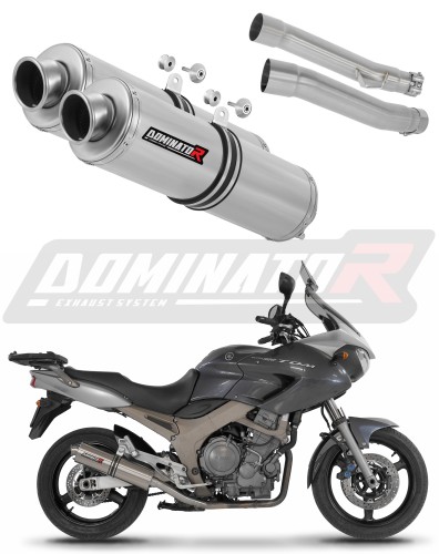 Auspuff Schalldämpfer DOMINATOR rund passend für Yamaha TDM 900 2002  2013