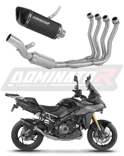 komplette Auspuffanlage mit Schalldämpfer DOMINATOR Full System HP6 schwarz EX passend für Suzuki GSXS 1000 GX 2024