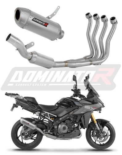 komplette Auspuffanlage mit Schalldämpfer DOMINATOR Full System S6 EX passend für Suzuki GSXS 1000 GX 2024