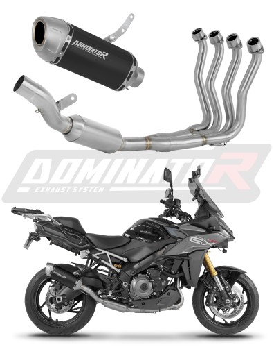 komplette Auspuffanlage mit Schalldämpfer DOMINATOR Full System S6 schwarz EX passend für Suzuki GSXS 1000 GX 2024