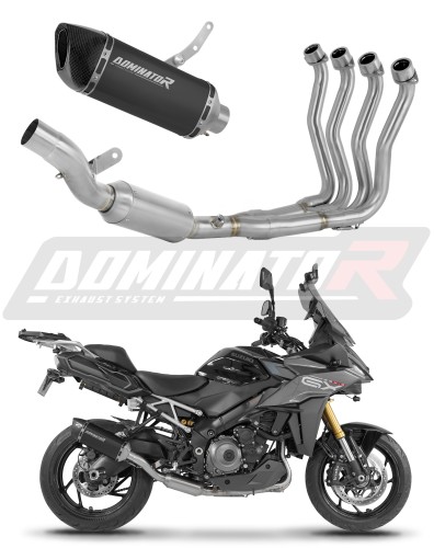 komplette Auspuffanlage mit Schalldämpfer DOMINATOR Full System HP6 schwarz EX passend für Suzuki GSXS 1000 GX 2025  2026