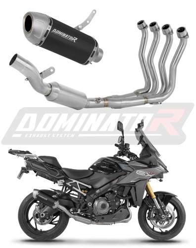 komplette Auspuffanlage mit Schalldämpfer DOMINATOR Full System S6 schwarz EX passend für Suzuki GSXS 1000 GX 2025  2026