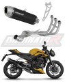 komplette Auspuffanlage mit Schalldämpfer DOMINATOR Full System S6 schwarz passend für Triumph STREET TRIPLE 765 S / R / RS 2023  2024 5