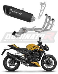 Triumph STREET TRIPLE 765 S / R / RS 2023 - 2024 Auspuffanlagen Schalldämpfer HP6 SCHAWRZ + dB killer