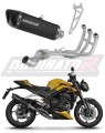 komplette Auspuffanlage mit Schalldämpfer DOMINATOR Full System HP6 schwarz passend für Triumph Street Triple 765 RS 2024  2025 5