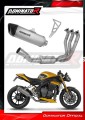 komplette Auspuffanlage mit Schalldämpfer DOMINATOR Full System Titan HP6 passend für Triumph Speed Triple 1200 RS / RR 2021  2024 2