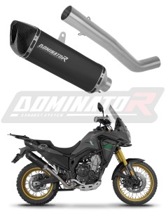 Rieju Aventura 500 2023 - 2026 Schalldämpfer Auspuff HP6 SCHWARZ + dB killer