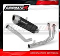 kompletny układ wydechowy z tłumikiem DOMINATOR Full System S6 CZARNY pasujący do motocykla Rieju Aventura 500 2023 - 2026 3