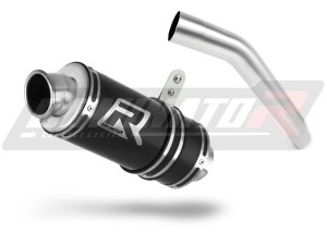 Kawasaki Z750 2007 - 2013 Schalldämpfer Auspuff GP1 SCHWARZ + dB killer
