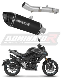 CF MOTO 125 NK 2025 - 2026 Exhaust Silencer Muffler HP8 BLACK + dB killer