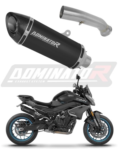 Auspuff Schalldämpfer DOMINATOR hp8 schwarz passend für das Motorrad CF MOTO 800 NK 2023 2026