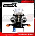 FZ6 FAZER S2 Yamaha Exhaust  Muffler Auspuff Sportauspuff Silencer Echappement Silencieux Scarico Escape ROUND 2007 – 2010 DOMINATOR 6