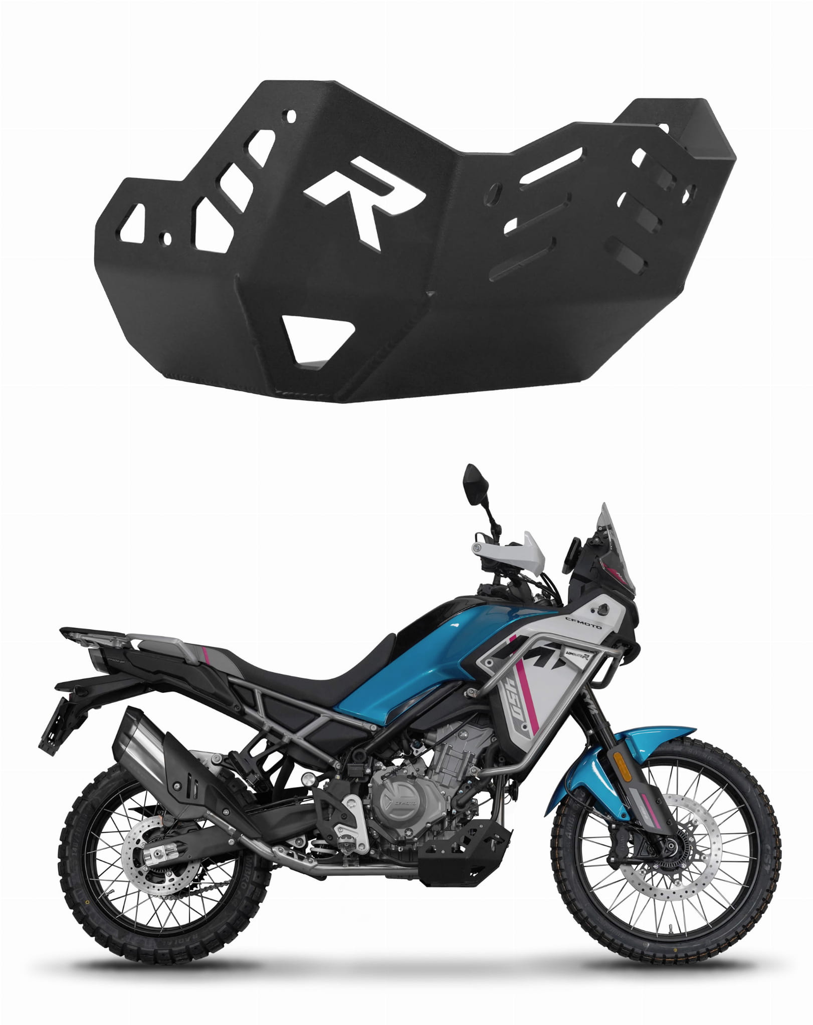 CF MOTO 450 MT 2024 4mm Aluminium-Motorschutz-Unterfahrschutz